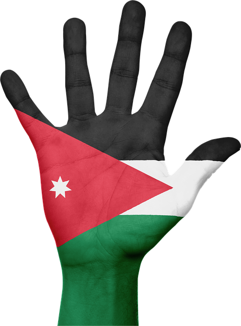 约旦 旗帜 手 - 上的免费图片