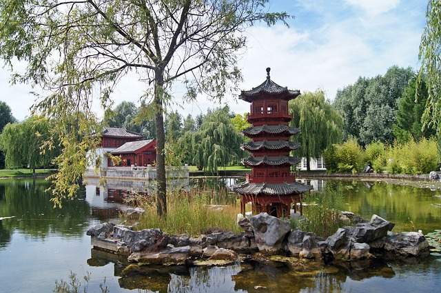 中国园林 池塘 水 - 上的免费照片