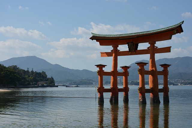 神社 牌坊 海 - 上的免费照片