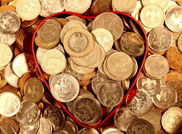 钱 硬币 一个心脏 - 上的免费照片