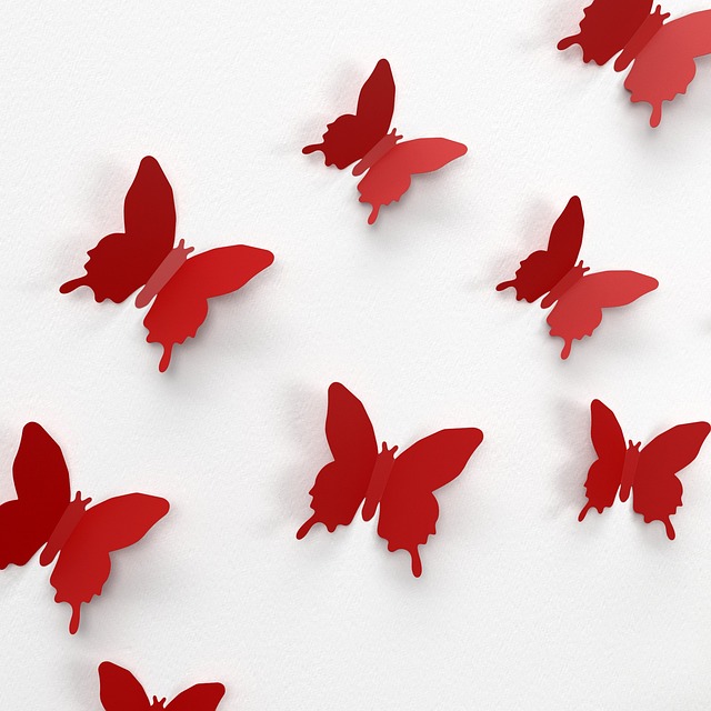 蝴蝶 墙 装饰 - 上的免费照片