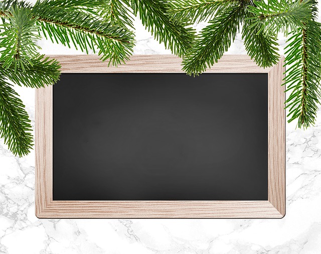 圣诞晚会 圣诞大餐 黑板 - 上的免费图片
