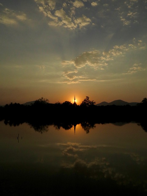 日落 寺庙 泰国 - 上的免费照片