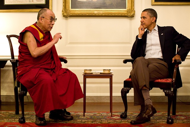 巴拉克奥巴马 达赖喇嘛 官方照片 - 上的免费照片