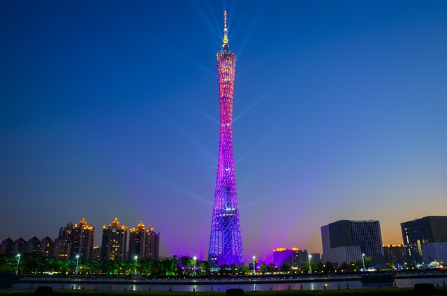 广州塔 黄昏 夜景 - 上的免费照片