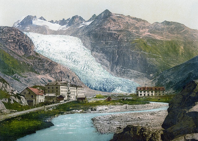 罗纳冰川 冰川 19世纪 - 上的免费图片