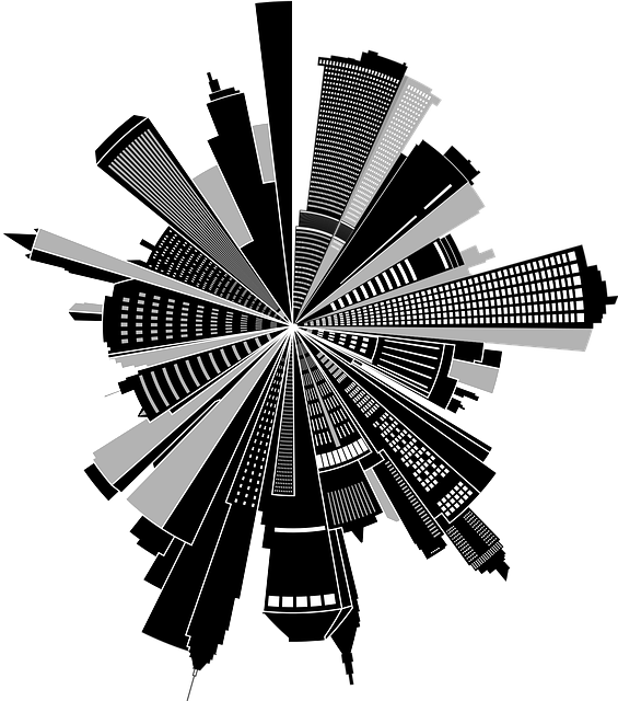 城市景观 建筑物 摩天大楼 - 免费矢量图形