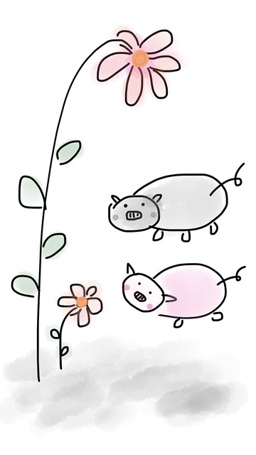 小猪 猪 花 - 上的免费图片