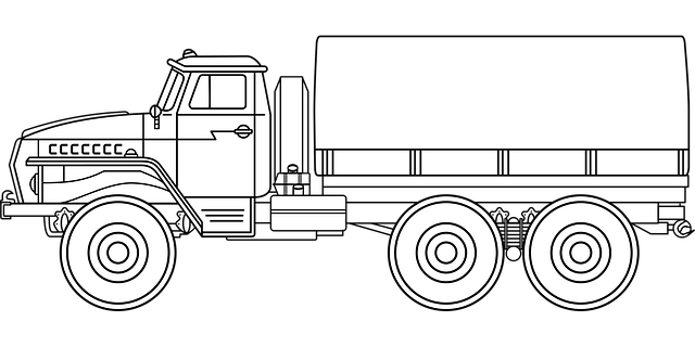 军队 汽车 车 - 免费矢量图形