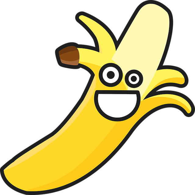 香蕉 卡通片 欢呼 - 免费矢量图形