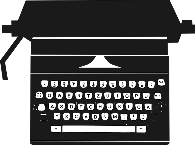 散文 打字机 写作 - 免费矢量图形