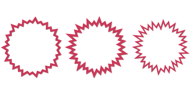 爆裂 红色的 抽象 - 免费矢量图形