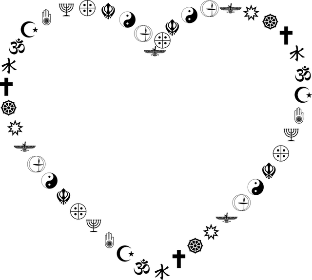 轮廓 黑色的 宗教 - 免费矢量图形