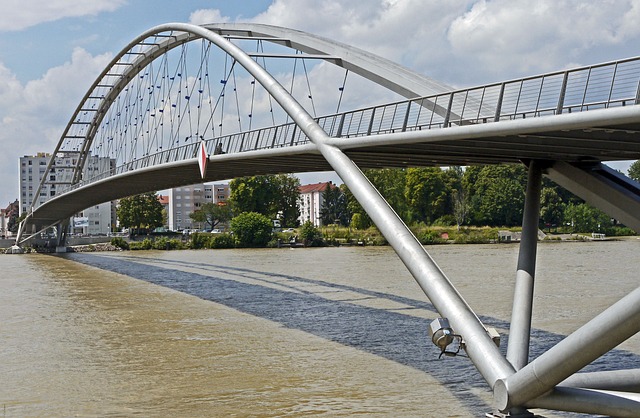 因为在莱茵河 三国桥 巴塞尔 - 上的免费照片