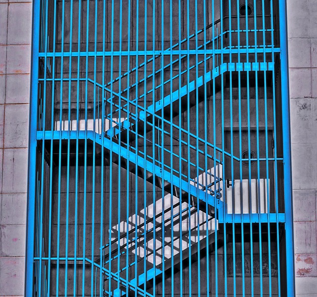楼梯 阴影 蓝色 - 上的免费照片