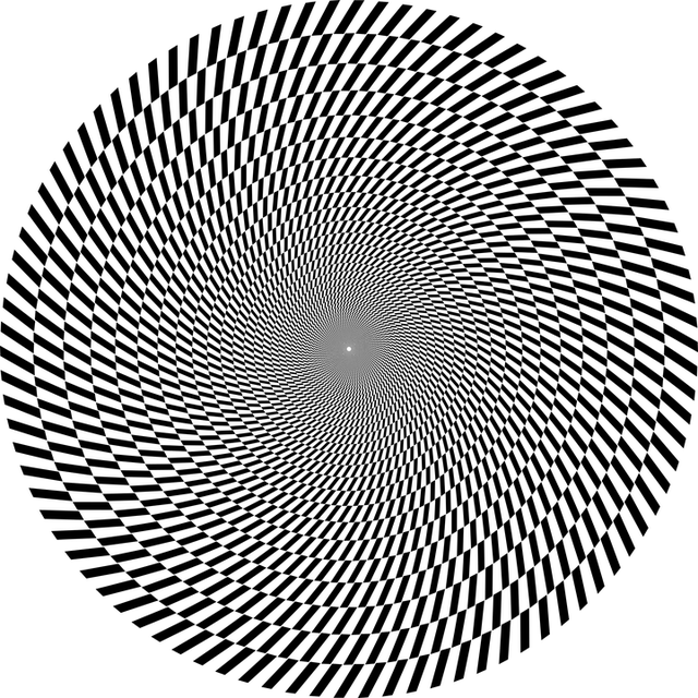 光学的 错觉 涡流 - 免费矢量图形