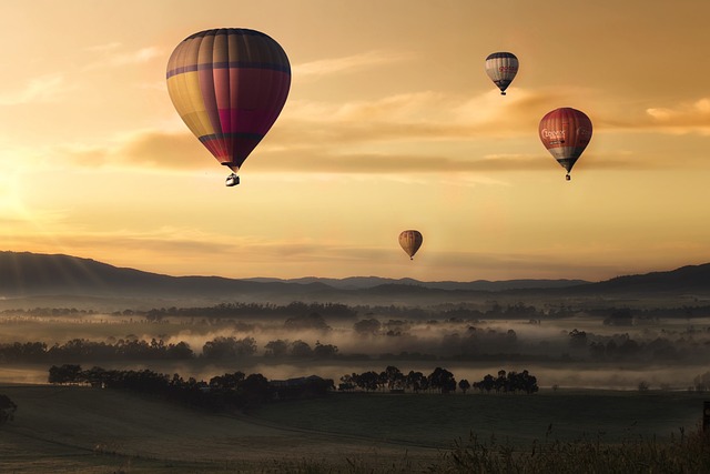 天空 热气球 日落 - 上的免费照片