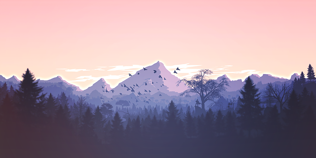 山 全景 森林 - 免费矢量图形