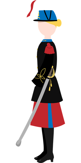 士兵 女子 制服 - 免费矢量图形