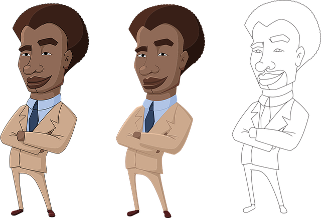 非裔美国人 Afroamerican 商业 - 免费矢量图形