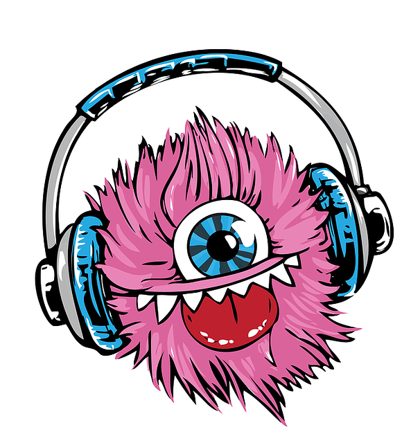 怪物 耳机 听 - 免费矢量图形