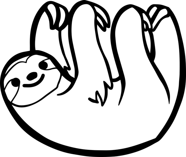 懒惰 可爱的 绞刑 - 免费矢量图形