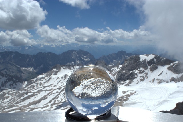 楚格峰 玻璃球 球面像 - 上的免费照片