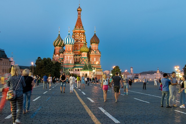 莫斯科 圣巴兹尔大教堂 夜晚 - 上的免费照片