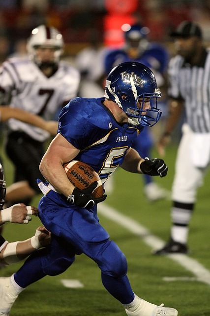 美式足球 跑回去 行动 - 上的免费照片