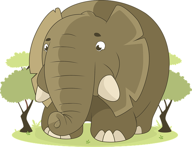 大象 动物 丛林 - 免费矢量图形