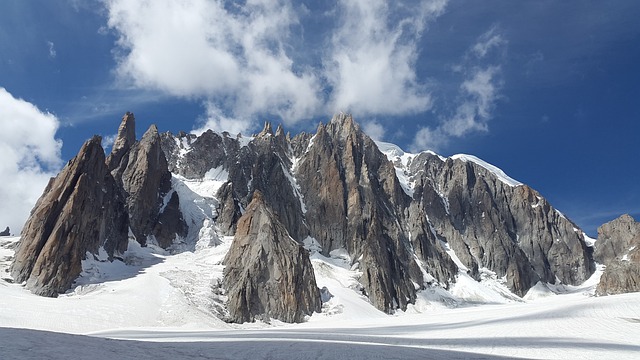 Mont Blanc Du Tacul 高山 阿尔卑斯山 - 上的免费照片