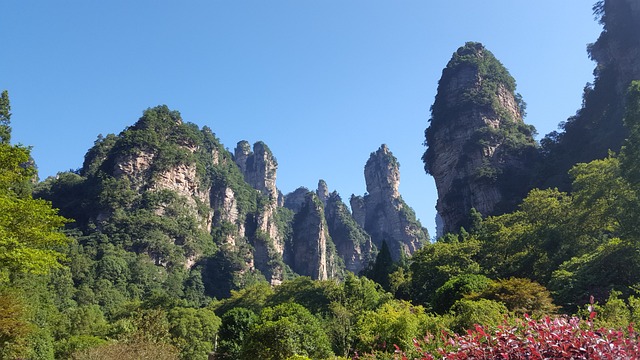 张家界 自然风光 山 - 上的免费照片