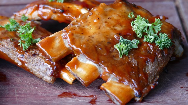 肉 肋骨 一顿饭 - 上的免费照片