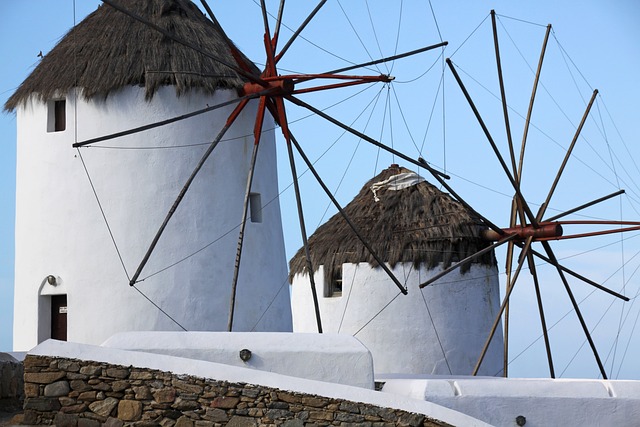 希腊 风车 米科诺斯岛 - 上的免费照片