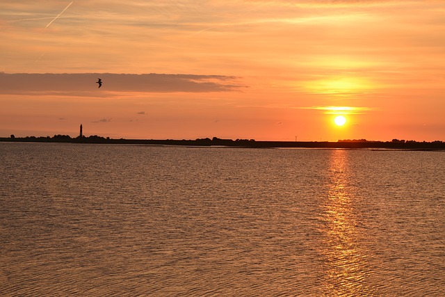 北海 日落 Pellworm - 上的免费照片