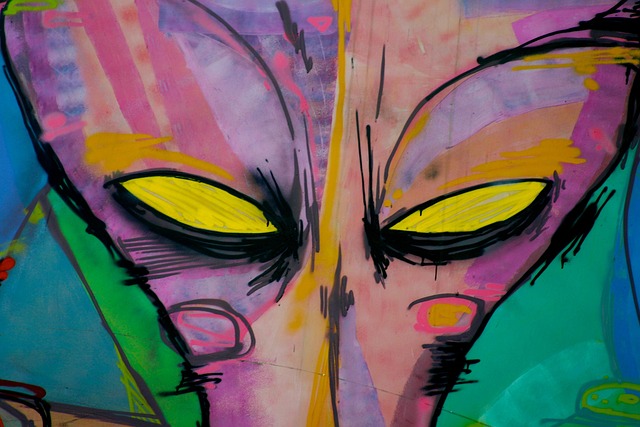 外星人 眼睛 涂鸦 - 上的免费照片