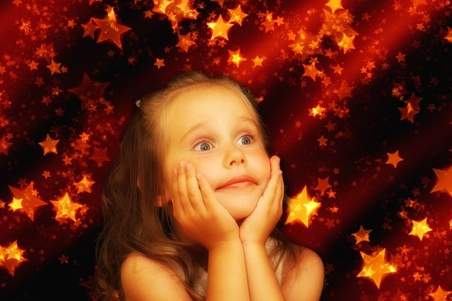 女孩 星星 圣诞节 - 上的免费图片