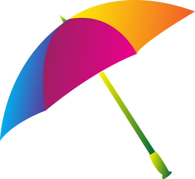 雨伞 颜色 雨 - 免费矢量图形