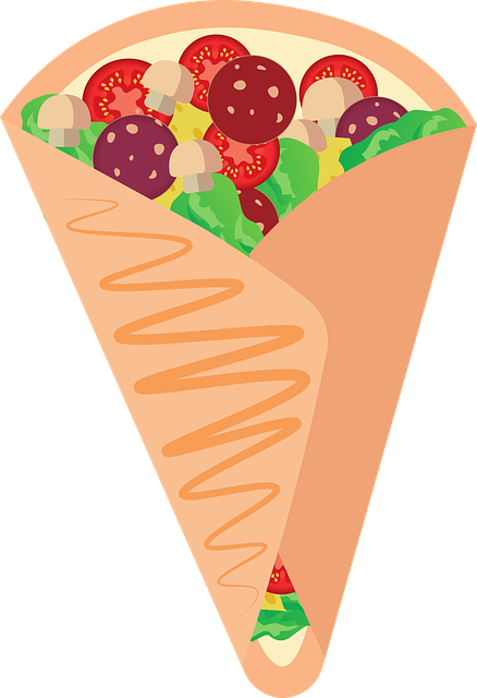 可丽饼 食品 桃金娘绉 - 免费矢量图形