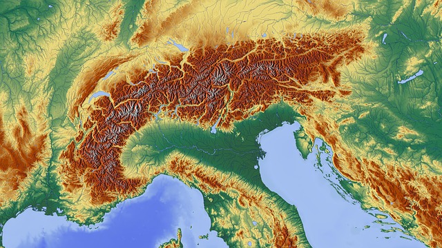 阿尔卑斯山 地图 高山地区 - 上的免费图片