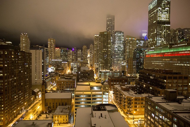 芝加哥 圣诞节 圣诞灯 - 上的免费照片