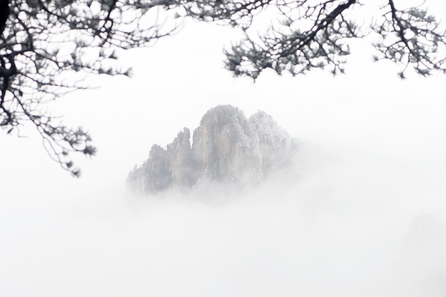 黃山 冬天 山脈 - 上的免费照片