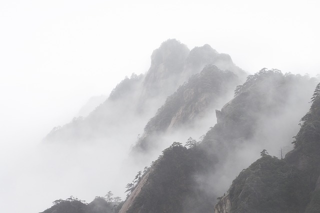 黃山 冬天 雲霧 - 上的免费照片
