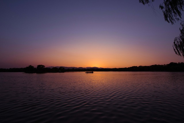 福海 日落 圆明园 - 上的免费照片