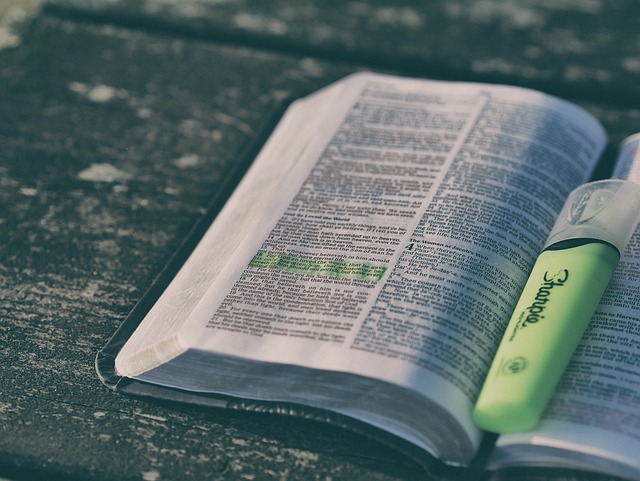圣经 书 荧光笔 - 上的免费照片