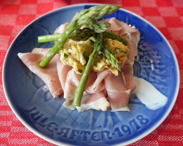 火腿 芦笋 绿芦笋 - 上的免费照片