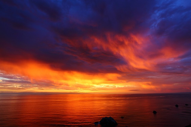 日落 夕阳 太平洋 - 上的免费照片