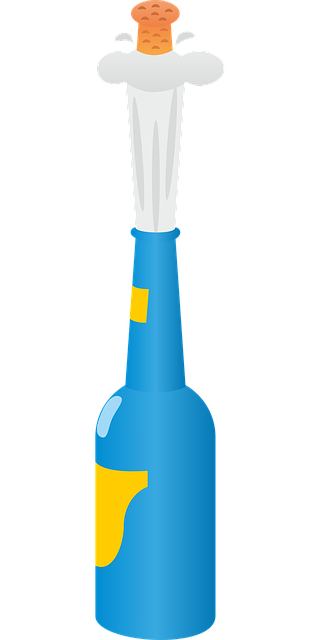 瓶子 起泡酒 香槟 - 免费矢量图形