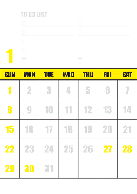 日历 炼油厂， 日期 - 免费矢量图形