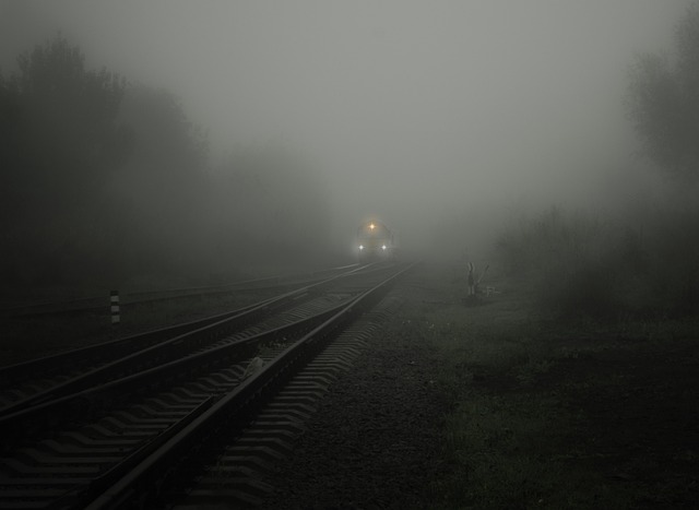 多雾路段 火车 灯 - 上的免费照片